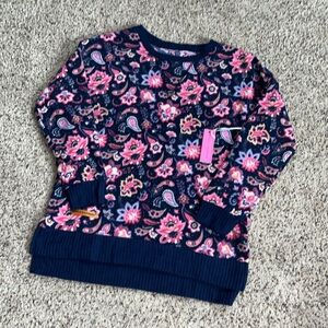 NWT Simply Southern Women's Floral Paisley Bloom Women's Sweater - Small